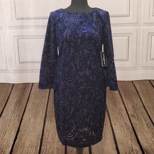 Jessica Howard Bell-Sleeve Formal/Shift Dress